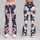 Navy Blush Botanical Flowers for Yoga Pilates Running and Summer Fitness Leggings - 9