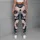 Navy Blush Botanical Flowers for Yoga Pilates Running and Summer Fitness Leggings - 6