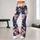 Navy Blush Botanical Flowers for Yoga Pilates Running and Summer Fitness Leggings - 10