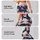 Navy Blush Botanical Flowers for Yoga Pilates Running and Summer Fitness Leggings - 8