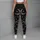 Silver Stars and Crescent Moons for Cozy Stargazing, Yoga, and Nighttime Lounging Leggings - 6