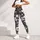 Monochrome Wildflower Garden for Summer Yoga, Gym Workouts and Outdoor Training Leggings - 5
