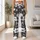 Monochrome Wildflower Garden for Summer Yoga, Gym Workouts and Outdoor Training Leggings - 12