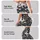 Monochrome Wildflower Garden for Summer Yoga, Gym Workouts and Outdoor Training Leggings - 8