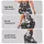 Monochrome Wildflower Garden for Summer Yoga, Gym Workouts and Outdoor Training Leggings - 2