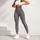 Black And Ivory Polka Dots For Gym Training And Everyday Active Style Leggings - 5