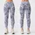 Blue And Ivory Paisley Florals For Yoga, Pilates And Everyday Activewear Leggings - 3