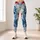 Blue Tropical Monstera and Hibiscus for Yoga, Gym Training and Outdoor Fitness Lifestyle Leggings - 4