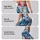 Blue Tropical Monstera and Hibiscus for Yoga, Gym Training and Outdoor Fitness Lifestyle Leggings - 2