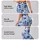 Blue Watercolor Floral Blooms for Yoga, Running, and Everyday Fitness Wear Style Leggings - 2