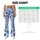 Blue Watercolor Floral Blooms for Yoga, Running, and Everyday Fitness Wear Style Leggings - 7