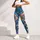 Vibrant Turquoise Floral Medallions for Colorful Weekend Style and Winter Layering Leggings - 5
