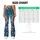 Vibrant Turquoise Floral Medallions for Colorful Weekend Style and Winter Layering Leggings - 7