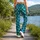 Turquoise Mermaid Scales for Coastal Getaways and Fantasy Events for Her, Ocean Fans Leggings - 12