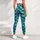 Turquoise Mermaid Scales for Coastal Getaways and Fantasy Events for Her, Ocean Fans Leggings - 5