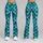 Turquoise Mermaid Scales for Coastal Getaways and Fantasy Events for Her, Ocean Fans Leggings - 9