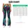 Colorful Aqua Magenta Serpent Scales for Fall Streetwear and Everyday Style for Women Leggings - 7