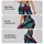 Colorful Aqua Magenta Serpent Scales for Fall Streetwear and Everyday Style for Women Leggings - 8