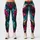 Colorful Aqua Magenta Serpent Scales for Fall Streetwear and Everyday Style for Women Leggings - 3