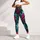Colorful Aqua Magenta Serpent Scales for Fall Streetwear and Everyday Style for Women Leggings - 5