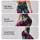 Colorful Aqua Magenta Serpent Scales for Fall Streetwear and Everyday Style for Women Leggings - 2