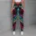Colorful Aqua Magenta Serpent Scales for Fall Streetwear and Everyday Style for Women Leggings - 6