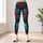 Colorful Aqua Magenta Serpent Scales for Fall Streetwear and Everyday Style for Women Leggings - 4
