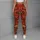 Red Gold Dragon and Peony Motifs for Bold Winter Parties and Striking Evening Style Leggings - 6