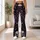 Violet Rose And Ivory Skull Motifs For Gothic Autumn Style And Dark Romantic Looks Leggings - 12