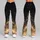 Midnight Gold Stardust Gradient For Evening Glamour And Celestial Nightlife Style Leggings - 9