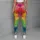 Rainbow Liquid Marble Colors For Bold Winter Style And Colorful Everyday Wear Leggings - 6