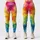 Rainbow Liquid Marble Colors For Bold Winter Style And Colorful Everyday Wear Leggings - 3