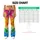 Rainbow Liquid Marble Colors For Bold Winter Style And Colorful Everyday Wear Leggings - 7