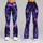Violet Cosmic Starfield Night Sky for Elegant Winter Layering and Everyday Style Leggings - 9