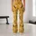 Golden Bee Trail Motifs for Garden Strolls and Everyday Nature-Loving Womenswear Leggings - 10