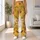 Golden Bee Trail Motifs for Garden Strolls and Everyday Nature-Loving Womenswear Leggings - 12