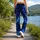 Deep Blue Starlit Cosmos for Pilates, Gymnastics and All-Season Fitness Training Leggings - 12