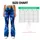 Deep Blue Starry Sky Sparkle for Cozy Winter Nights and Cosmic Everyday Style for Her Leggings - 7