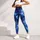 Deep Blue Starry Sky Sparkle for Cozy Winter Nights and Cosmic Everyday Style for Her Leggings - 4