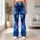 Deep Blue Starry Sky Sparkle for Cozy Winter Nights and Cosmic Everyday Style for Her Leggings - 11