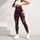 Crimson Roses, Skeletons And Crows For Gothic Halloween Style And Dark Romance Wear Leggings - 4