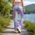 Pastel Rainbow Waves for Cozy Winter Wellness and Everyday Colorful Style for Women Leggings - 12