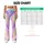 Pastel Rainbow Waves for Cozy Winter Wellness and Everyday Colorful Style for Women Leggings - 7