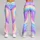 Pastel Rainbow Waves for Cozy Winter Wellness and Everyday Colorful Style for Women Leggings - 9