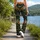 Red Foxes Amid Ivory Blooms and Emerald Foliage for Woodland Nature Lovers Year-Round Leggings - 12