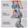 Ivory And Navy Botanical Blooms For Elegant Autumn And Winter Style Leggings - 8