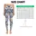 Ivory And Navy Botanical Blooms For Elegant Autumn And Winter Style Leggings - 1