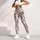 Western Longhorn Skull And Coral Flowers For Country Concerts And Ranch Style Leggings - 4