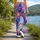 Rainbow Starry Holographic Sparkle For Festival Nights And Dreamy Everyday Fashion Leggings - 12
