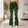 Emerald Fractal Filigree for Elegant Winter Layering and Festive Holiday Style for Women Leggings - 11